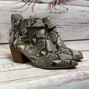 Fergalicious Kelsey Snakeskin Booties